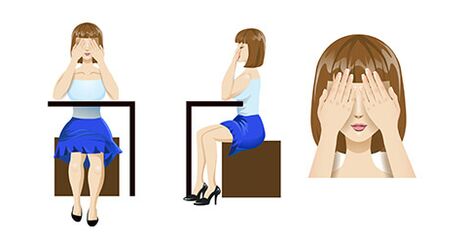 Palming to świetne ćwiczenie relaksujące oczy.